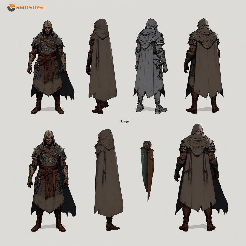 Hoja de personaje — concept art por @ferroconcept